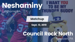 Matchup: Neshaminy High vs. Council Rock North  2019