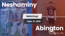 Matchup: Neshaminy High vs. Abington  2019