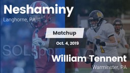 Matchup: Neshaminy High vs. William Tennent  2019