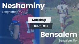 Matchup: Neshaminy High vs. Bensalem  2019