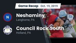 Recap: Neshaminy  vs. Council Rock South  2019