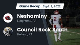 Recap: Neshaminy  vs. Council Rock South  2022