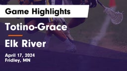 Totino-Grace  vs Elk River  Game Highlights - April 17, 2024