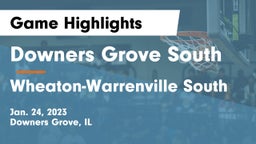 Downers Grove South  vs Wheaton-Warrenville South Game Highlights - Jan. 24, 2023