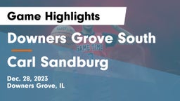 Downers Grove South  vs Carl Sandburg  Game Highlights - Dec. 28, 2023