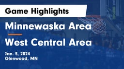 Minnewaska Area  vs West Central Area Game Highlights - Jan. 5, 2024