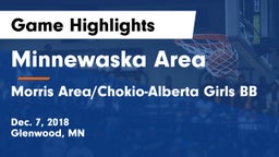 Minnewaska Area  vs Morris Area/Chokio-Alberta Girls BB Game Highlights - Dec. 7, 2018