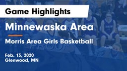 Minnewaska Area  vs Morris Area Girls Basketball Game Highlights - Feb. 13, 2020