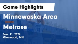 Minnewaska Area  vs Melrose  Game Highlights - Jan. 11, 2024