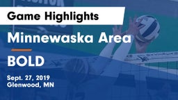 Minnewaska Area  vs BOLD  Game Highlights - Sept. 27, 2019