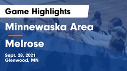 Minnewaska Area  vs Melrose  Game Highlights - Sept. 28, 2021