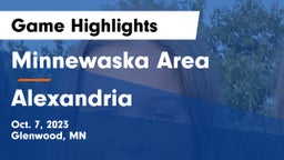 Minnewaska Area  vs Alexandria  Game Highlights - Oct. 7, 2023