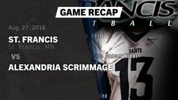 Recap: St. Francis  vs. Alexandria Scrimmage 2016