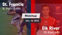 Matchup: St. Francis High vs. Elk River  2016