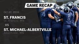 Recap: St. Francis  vs. St. Michael-Albertville  2016