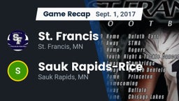 Recap: St. Francis  vs. Sauk Rapids-Rice  2017