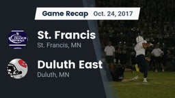 Recap: St. Francis  vs. Duluth East  2017