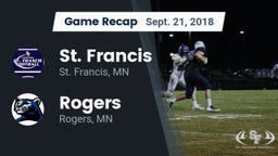 Recap: St. Francis  vs. Rogers  2018