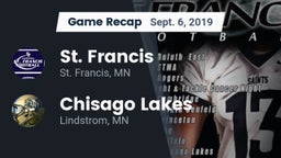 Recap: St. Francis  vs. Chisago Lakes  2019