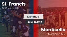 Matchup: St. Francis High vs. Monticello  2019
