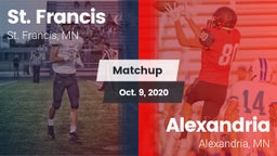 Matchup: St. Francis High vs. Alexandria  2020