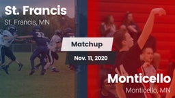 Matchup: St. Francis High vs. Monticello  2020