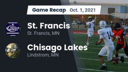 Recap: St. Francis  vs. Chisago Lakes  2021