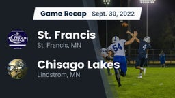 Recap: St. Francis  vs. Chisago Lakes  2022