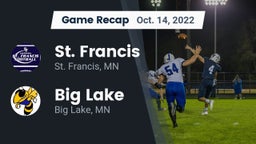 Recap: St. Francis  vs. Big Lake  2022