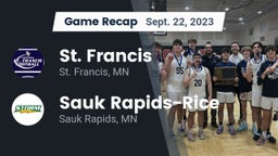 Recap: St. Francis  vs. Sauk Rapids-Rice  2023