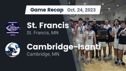 Recap: St. Francis  vs. Cambridge-Isanti  2023