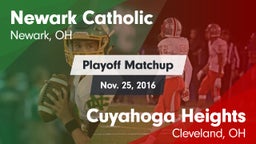 Matchup: Newark Catholic vs. Cuyahoga Heights  2016