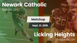 Matchup: Newark Catholic vs. Licking Heights  2018