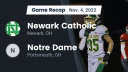 Recap: Newark Catholic  vs. Notre Dame  2022