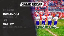 Recap: Indianola  vs. Valley  2016