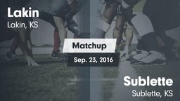 Matchup: Lakin  vs. Sublette  2016