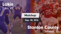 Matchup: Lakin  vs. Stanton County  2016