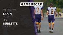 Recap: Lakin  vs. Sublette  2016