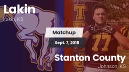 Matchup: Lakin  vs. Stanton County  2018