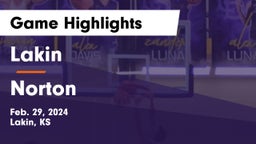 Lakin  vs Norton  Game Highlights - Feb. 29, 2024