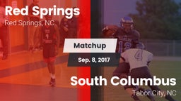 Matchup: Red Springs High vs. South Columbus  2017