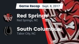 Recap: Red Springs  vs. South Columbus  2017