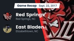 Recap: Red Springs  vs. East Bladen  2017
