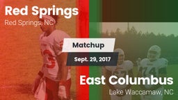 Matchup: Red Springs High vs. East Columbus  2017