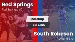 Matchup: Red Springs High vs. South Robeson  2017