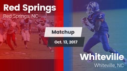 Matchup: Red Springs High vs. Whiteville  2017