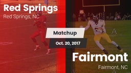 Matchup: Red Springs High vs. Fairmont  2017