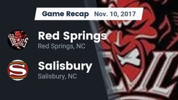 Recap: Red Springs  vs. Salisbury  2017