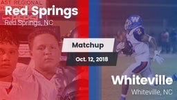 Matchup: Red Springs High vs. Whiteville  2018