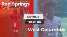 Matchup: Red Springs High vs. West Columbus  2018